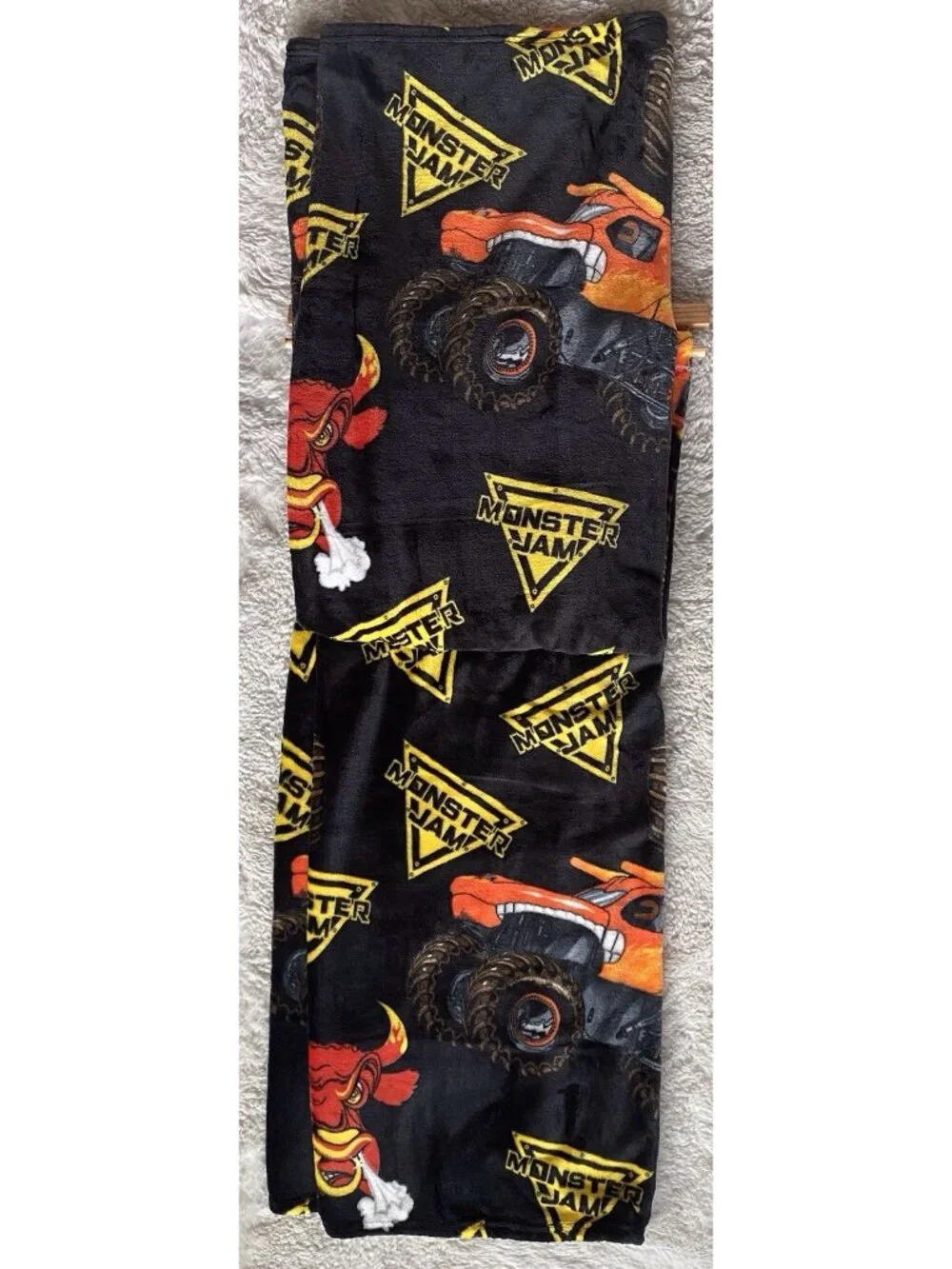 Monster Jam Soft El Toro Loco Plush Throw Blanket 50